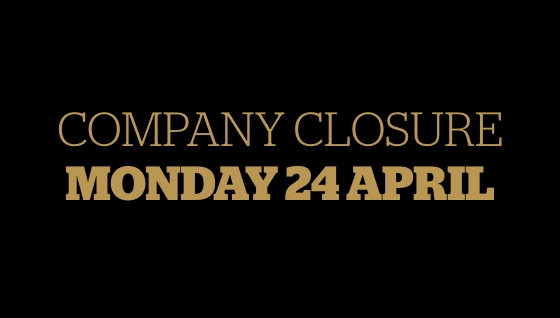 Company closures for public holiday of 25th Aprile