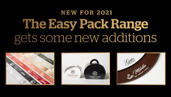 New for 2021, The Easy Pack Range gets some new additions